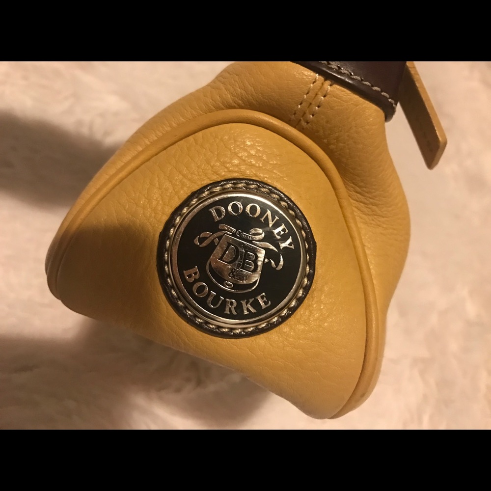 COPY - Dooney & Burke mustard yellow leather mini